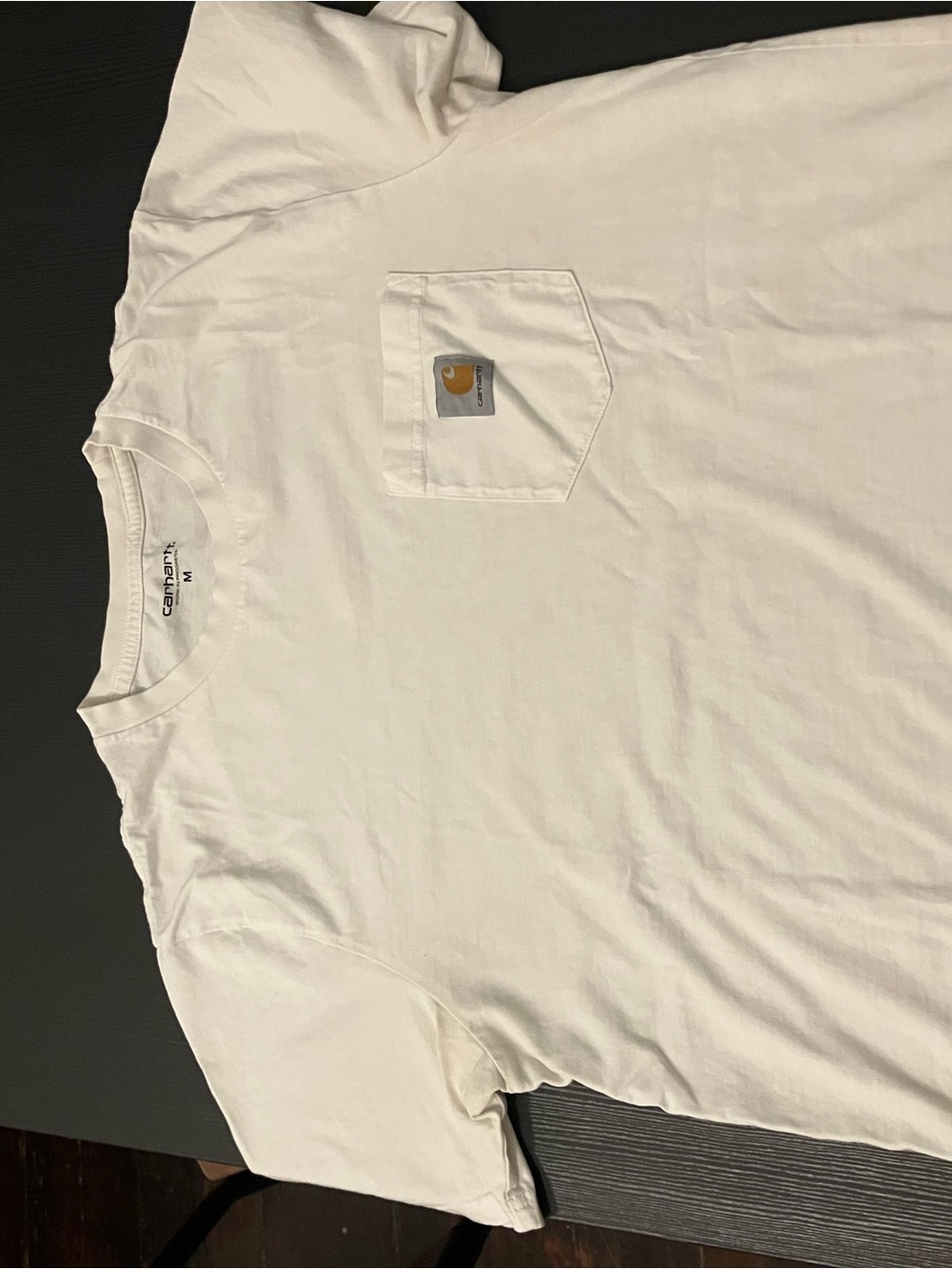 Carhartt WIP White Short Sleeve Pocket Tee - Medium